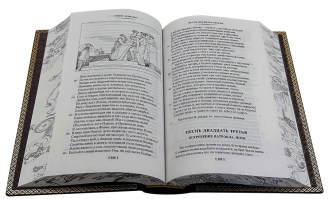 Гомер Одиссея и Иллиада в кожаном переплете