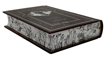 Гомер Одиссея и Иллиада в кожаном переплете